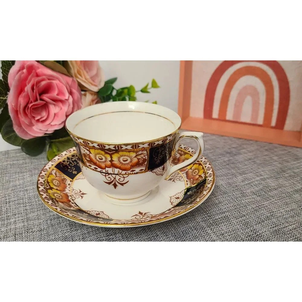 Colclough Genuine Bone China Teacup and Saucer Set